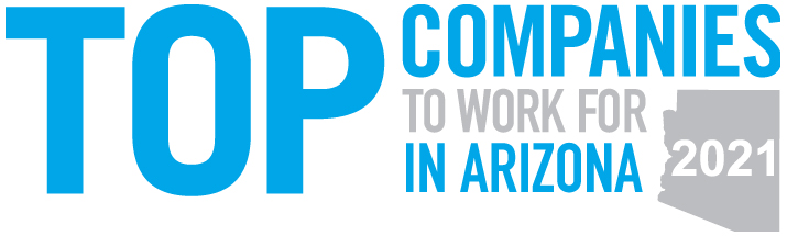 Top Companies to work for in Arizona logo.